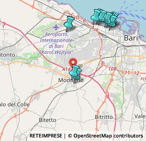 Mappa SS  96 Km 117, 70026 Modugno BA, Italia (5.0175)