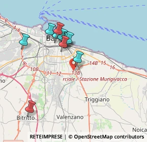 Mappa Via Ottavio Tupputi, 70125 Bari BA, Italia (3.73364)