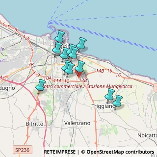 Mappa Via Giannini, 70125 Bari BA, Italia (3.0875)
