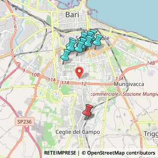 Mappa Via Pietro Nenni, 70124 Bari BA, Italia (1.76692)
