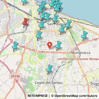 Mappa Via Pietro Nenni, 70124 Bari BA, Italia (2.8835)