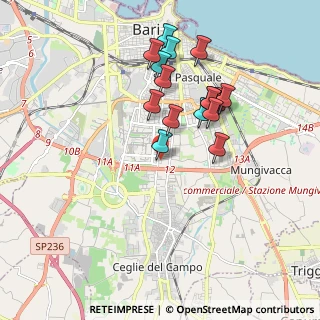 Mappa Via Pietro Nenni, 70124 Bari BA, Italia (1.86063)