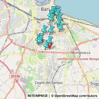 Mappa Via Pietro Nenni, 70124 Bari BA, Italia (1.90294)