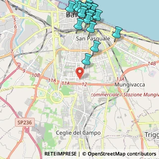 Mappa Via Pietro Nenni, 70124 Bari BA, Italia (3.1105)