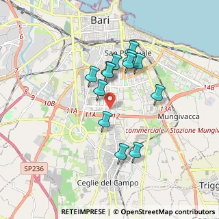 Mappa Via Pietro Nenni, 70124 Bari BA, Italia (1.58154)