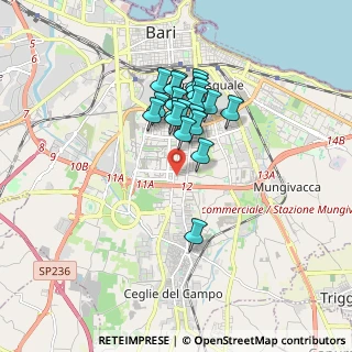Mappa Via Pietro Nenni, 70124 Bari BA, Italia (1.4335)