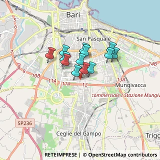 Mappa Via Pietro Nenni, 70124 Bari BA, Italia (1.23077)
