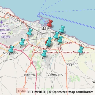 Mappa Via Pietro Nenni, 70124 Bari BA, Italia (3.38818)