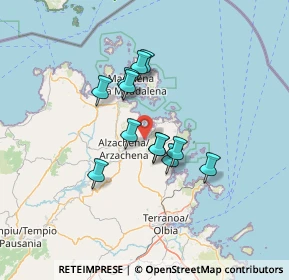 Mappa 07021 Arzachena SS, Italia (10.86167)