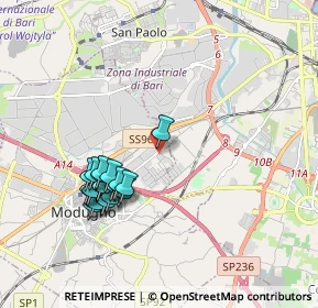 Mappa STRADA PROVINCIALE 1 KM. 0, 70026 Modugno BA, Italia (1.957)