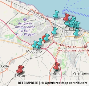 Mappa SP P.L. Bari-Modugno Incrocio, 70026 Modugno BA, Italia (4.88632)