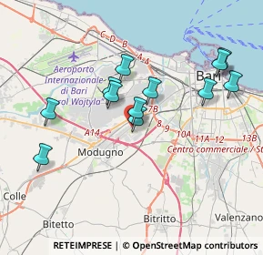 Mappa STRADA PROVINCIALE 1 KM. 0, 70026 Modugno BA, Italia (3.72667)