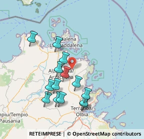 Mappa 07021 Arzachena SS, Italia (15.05357)