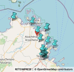 Mappa 07021 Arzachena SS, Italia (15.6545)