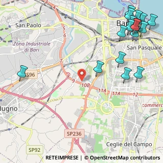 Mappa Traversa Martiri delle Foibe, 70124 Bari BA, Italia (3.55889)