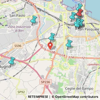 Mappa Traversa Martiri delle Foibe, 70124 Bari BA, Italia (3.06333)