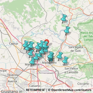 Mappa Via del Seggio, 81100 Caserta CE, Italia (6.873)