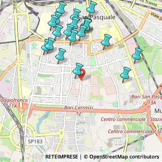 Mappa Via G. Petraglione, 70125 Bari BA, Italia (1.3105)