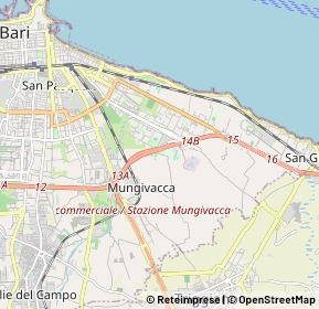 Mappa Strada Rurale Rafaschieri, 70126 Bari BA, Italia (3.32278)