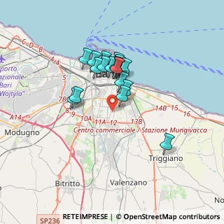 Mappa Via Giuseppe Petraglione, 70125 Bari BA, Italia (2.90105)