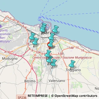 Mappa Via Giuseppe Petraglione, 70125 Bari BA, Italia (2.85182)