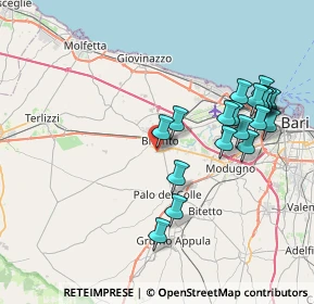 Mappa Carruba, 70032 Bitonto BA, Italia (8.7025)