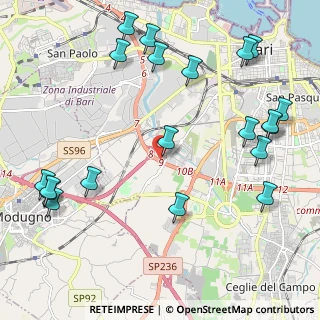 Mappa Circonvallazione per S. S. Adriatica, 70124 Bari BA, Italia (2.921)