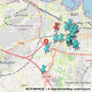 Mappa Circonvallazione per S. S. Adriatica, 70124 Bari BA, Italia (2.3235)