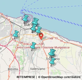 Mappa Via V. zo Massilla, 70126 Bari BA, Italia (3.53455)