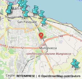 Mappa Via V. zo Massilla, 70126 Bari BA, Italia (3.45067)