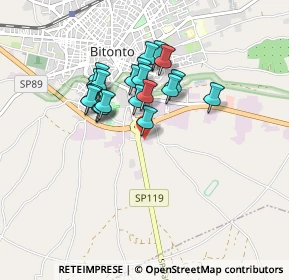 Mappa SP119, 70032 Palo del Colle BA, Italia (0.7415)