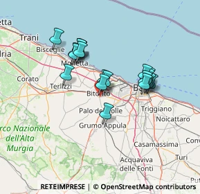 Mappa SP119, 70032 Palo del Colle BA, Italia (12.39842)