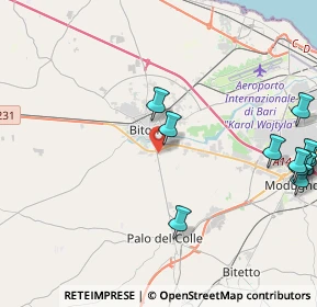 Mappa SP119, 70032 Palo del Colle BA, Italia (5.90545)
