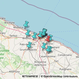 Mappa Via Martiri delle Foibe, 70124 Bari BA, Italia (8.20438)