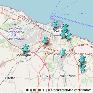 Mappa Via Martiri delle Foibe, 70124 Bari BA, Italia (4.68385)