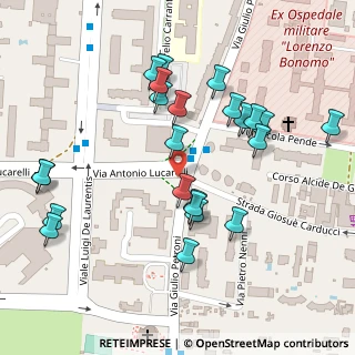 Mappa Via Lucarelli Antonio Via Lucarelli chiosco, 70124 Bari BA, Italia (0.12174)