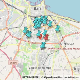 Mappa Via Lucarelli Antonio Via Lucarelli chiosco, 70124 Bari BA, Italia (1.4485)