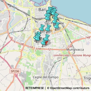Mappa Via Lucarelli Antonio Via Lucarelli chiosco, 70124 Bari BA, Italia (1.80294)