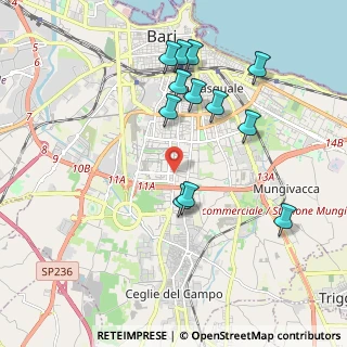 Mappa Via Lucarelli Antonio Via Lucarelli chiosco, 70124 Bari BA, Italia (2.08917)