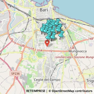 Mappa Via Lucarelli Antonio Via Lucarelli chiosco, 70124 Bari BA, Italia (1.37056)