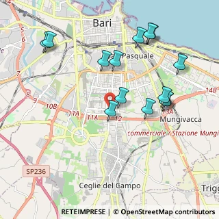 Mappa Via Lucarelli Antonio Via Lucarelli chiosco, 70124 Bari BA, Italia (2.27071)