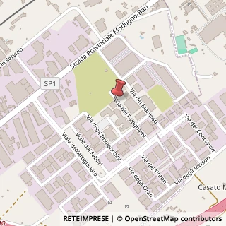 Mappa Via dei Falegnami, 9, 70026 Modugno, Bari (Puglia)