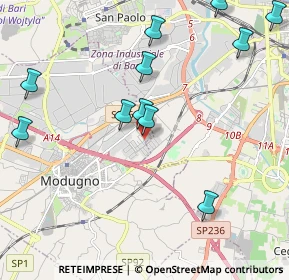 Mappa Via dei Marmisti, 70026 Modugno BA, Italia (2.55182)