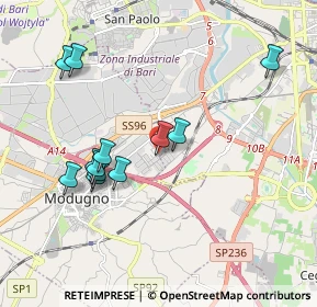 Mappa Via dei Marmisti, 70026 Modugno BA, Italia (1.99583)