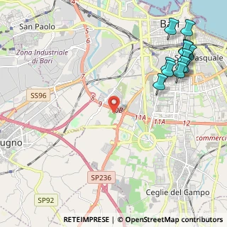 Mappa Strada Caratore del Carmine, 70124 Bari BA, Italia (3.09)