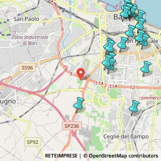 Mappa Strada Caratore del Carmine, 70124 Bari BA, Italia (3.338)