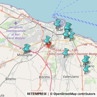 Mappa Strada Caratore del Carmine, 70124 Bari BA, Italia (4.72769)