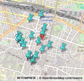 Mappa Via Avesella, 40121 Bologna BO, Italia (0.4555)