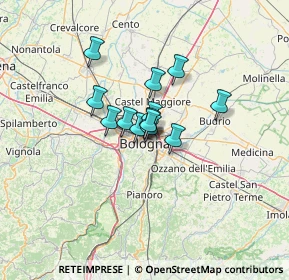 Mappa Via Avesella, 40121 Bologna BO, Italia (7.31769)