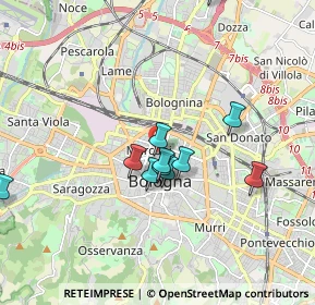 Mappa Via Avesella, 40121 Bologna BO, Italia (1.63818)